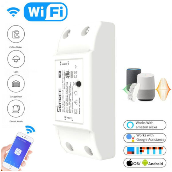 SONOFF RFR2 433 Mhz Interruptor Inteligente + WiFi APP EWeLink